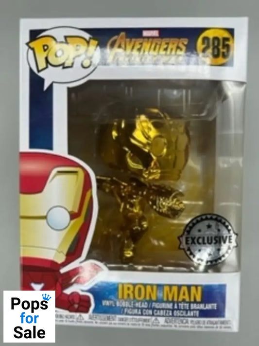 285 Iron Man (Gold) Chrome - Marvel Avengers Infinity War Funko POP