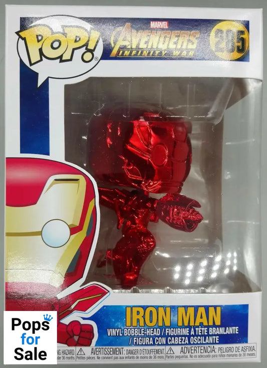 #285 Iron Man (Red) Chrome Marvel Avengers Infinity War Funko POP - PopsforSale.co.uk