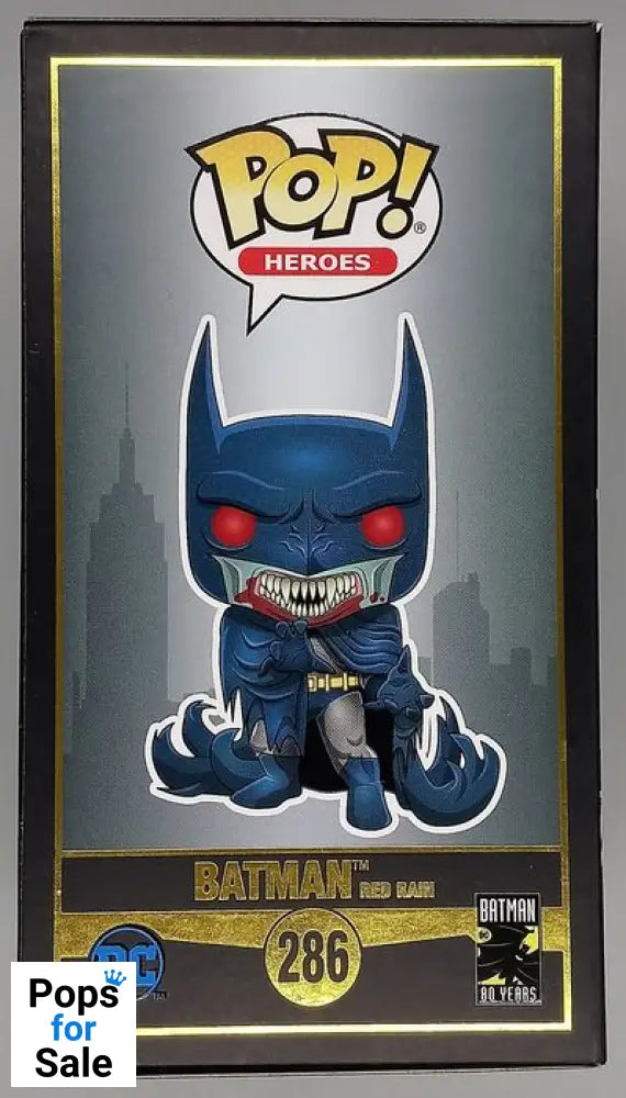 #286 Batman (Red Rain) - DC - Batman 80 Years Funko POP - PopsforSale.co.uk