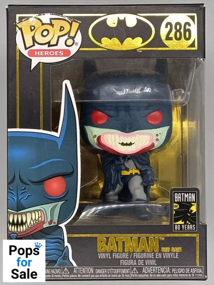 286 Batman (Red Rain) - DC - Batman 80 Years - Funko POP - Box Damaged