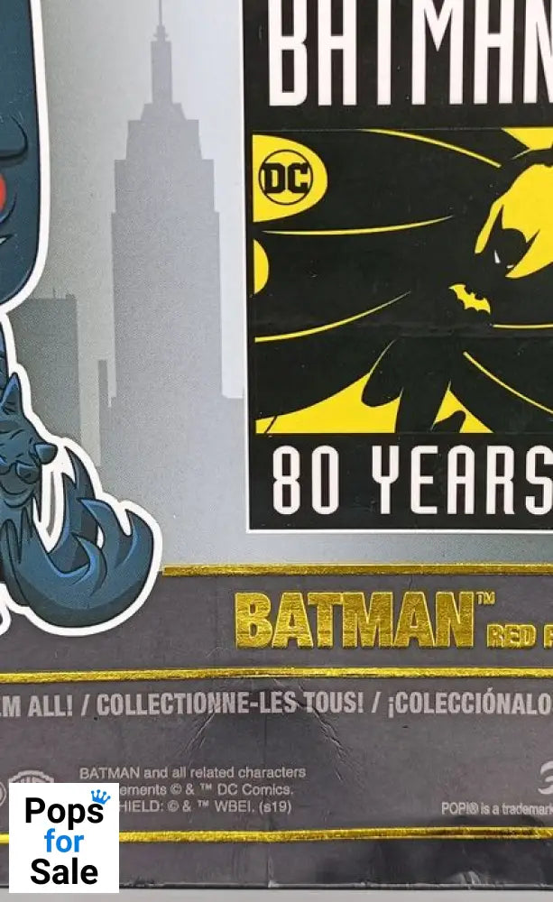 286 Batman (Red Rain) - DC - Batman 80 Years - Funko POP - Box Damaged
