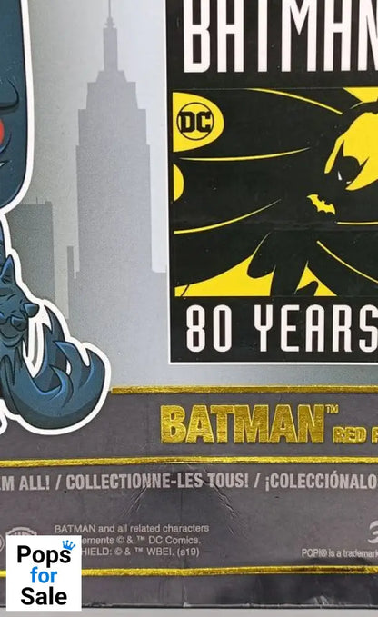 286 Batman (Red Rain) - DC - Batman 80 Years - Funko POP - Box Damaged