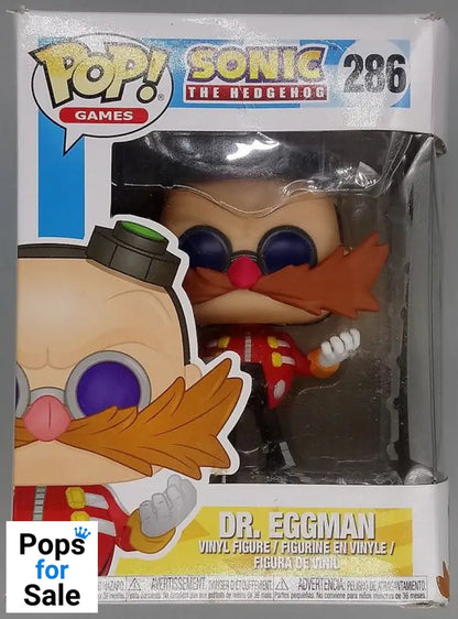 #286 Dr. Eggman - Sonic The Hedgehog - Box Damaged Funko POP