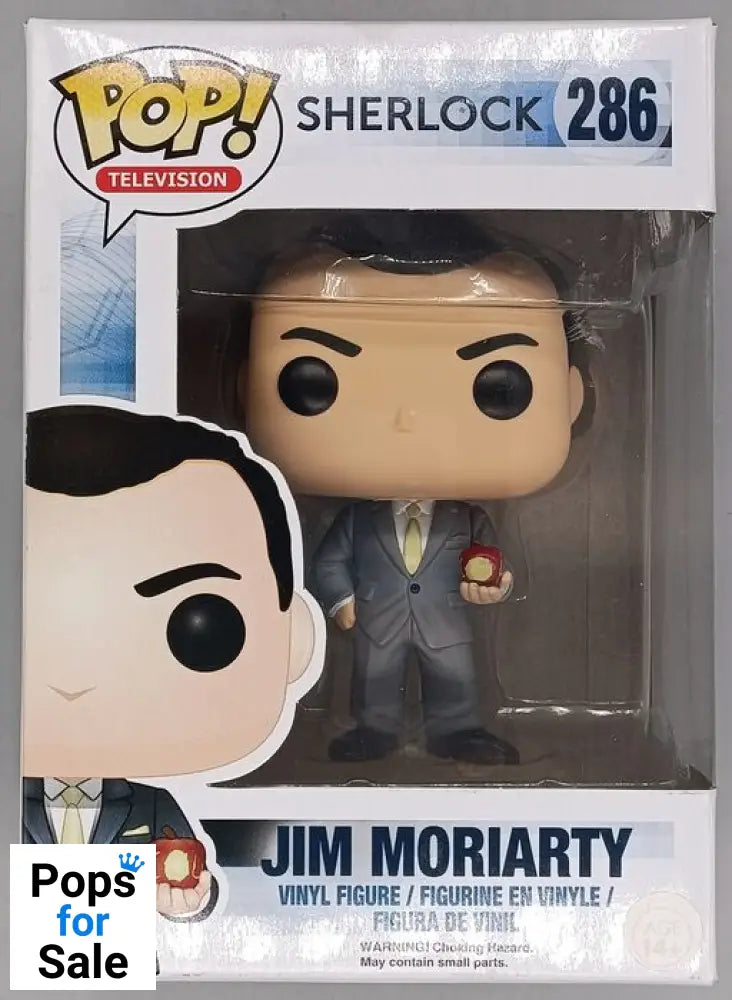 #286 Jim Moriarty - Sherlock - Box Damaged Funko POP - PopsforSale.co.uk