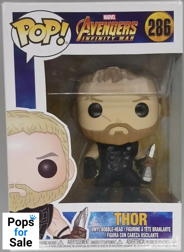 #286 Thor - Marvel Avengers Infinity War Funko POP - PopsforSale.co.uk