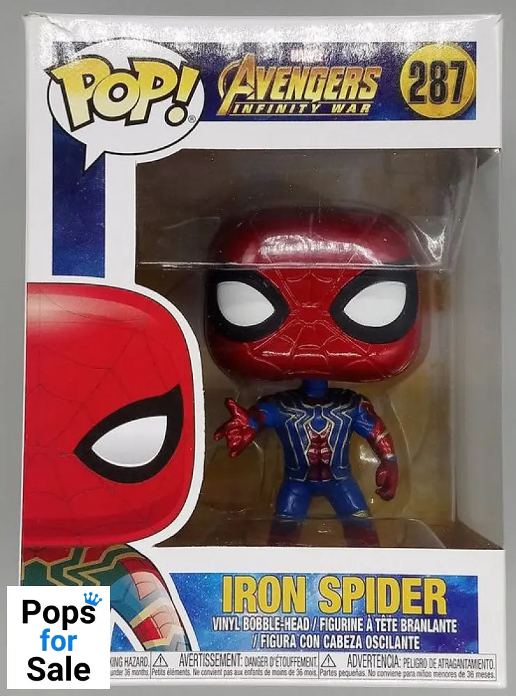 #287 Iron Spider - Marvel Avengers Infinity War - Box Damaged Funko POP - PopsforSale.co.uk