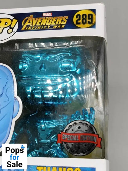 #289 Thanos (Blue) Chrome - Marvel Avengers: Infinity Box Damaged Funko POP - PopsforSale.co.uk