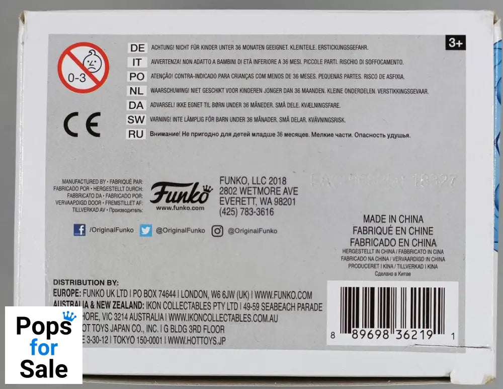 #289 Thanos (Blue) Chrome - Marvel Avengers: Infinity Box Damaged Funko POP