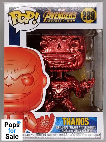 #289 Thanos (Red) Chrome Marvel Avengers Infinity War Box Damaged Funko POP - PopsforSale.co.uk