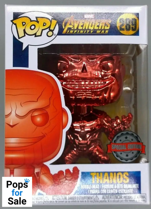 #289 Thanos (Red) - Chrome - Marvel Avengers Infinity War Funko POP - PopsforSale.co.uk