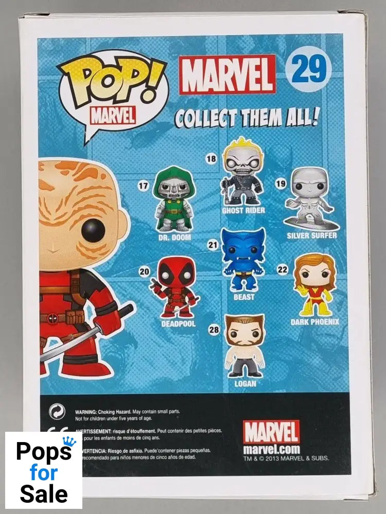 29 Deadpool (Unmasked) - Marvel Funko POP