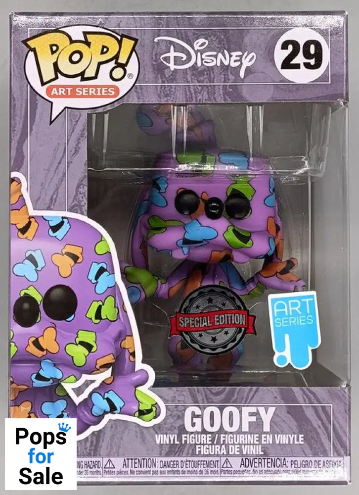 #29 Goofy - Disney Art Series - NEW with Hard Stack Funko POP - PopsforSale.co.uk