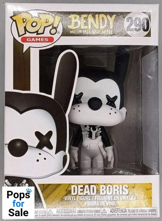 #290 Dead Boris - Games - Bendy and the Ink Machine Box Damaged Funko POP - PopsforSale.co.uk