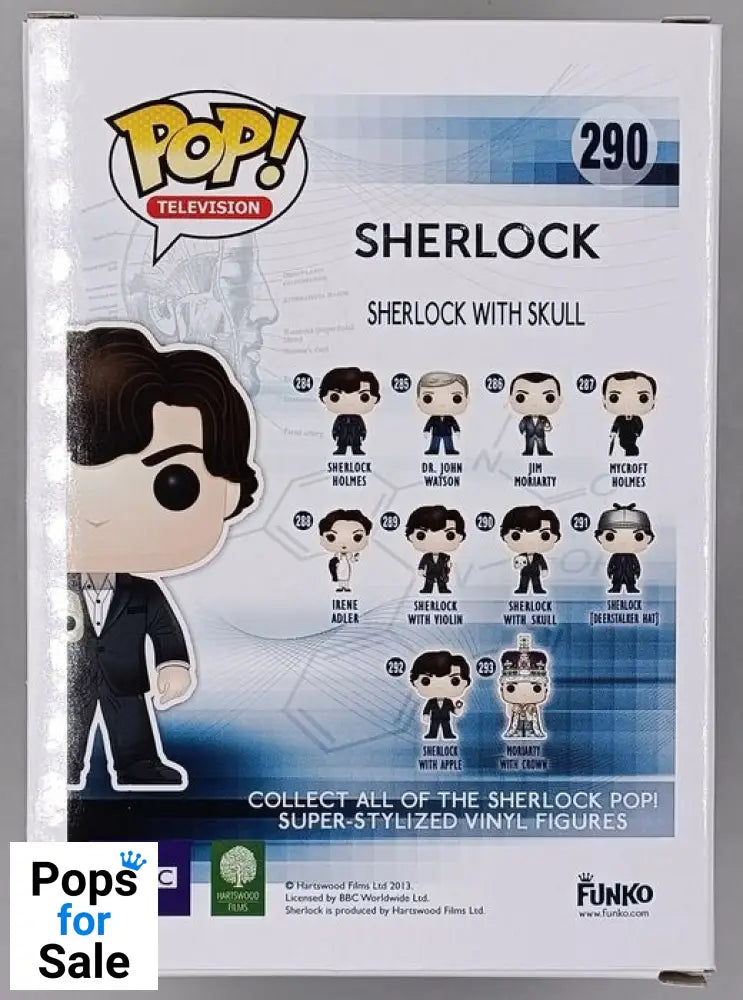 #290 Sherlock with Skull - Sherlock Funko POP - PopsforSale.co.uk