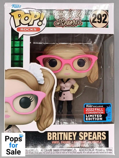 292 Britney Spears (Drive Me Crazy) Rocks - 2022 Con - Funko POP - Box Damaged