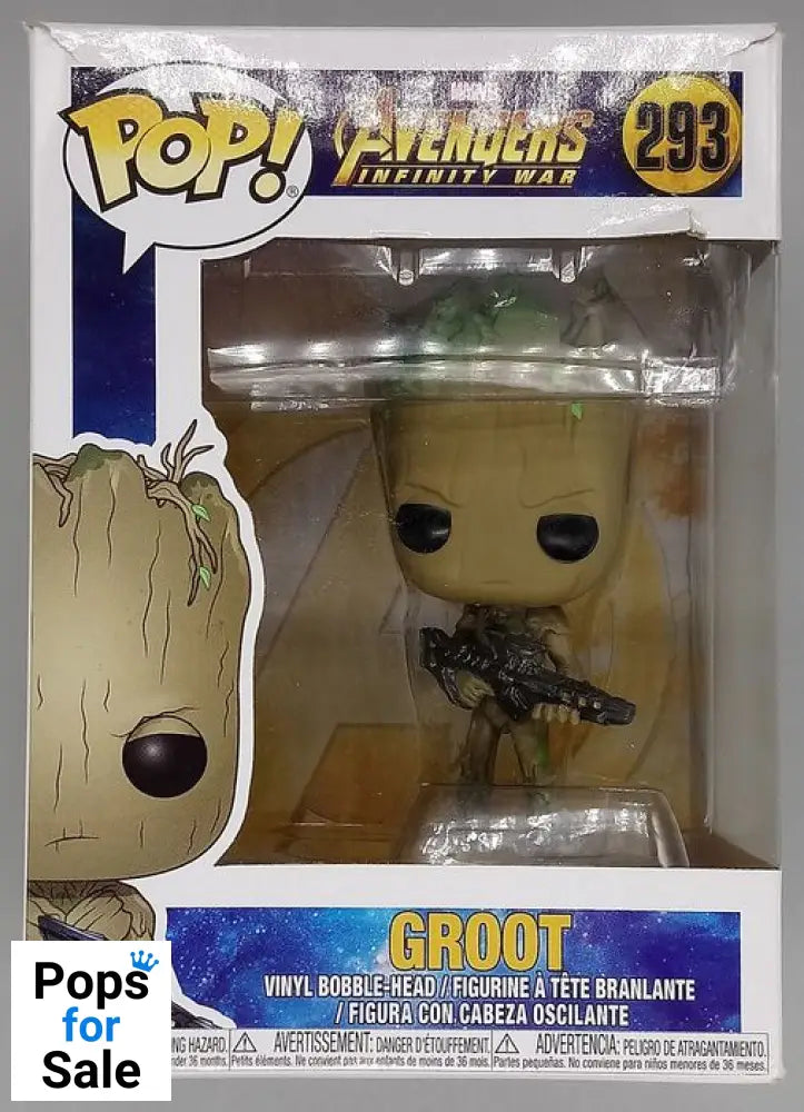 #293 Groot - Marvel Avengers Infinity War - Box Damaged Funko POP - PopsforSale.co.uk