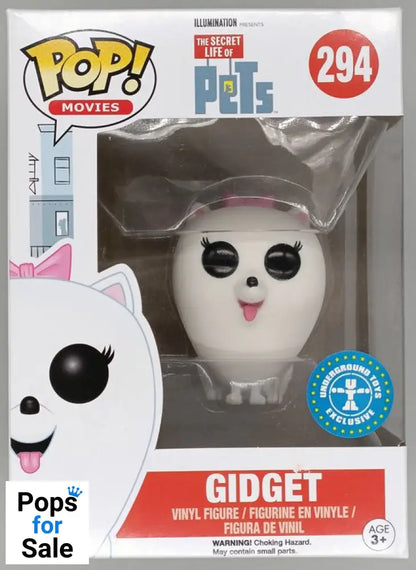 #294 Gidget - Flocked - The Secret Life of Pets - Box Damaged Funko POP