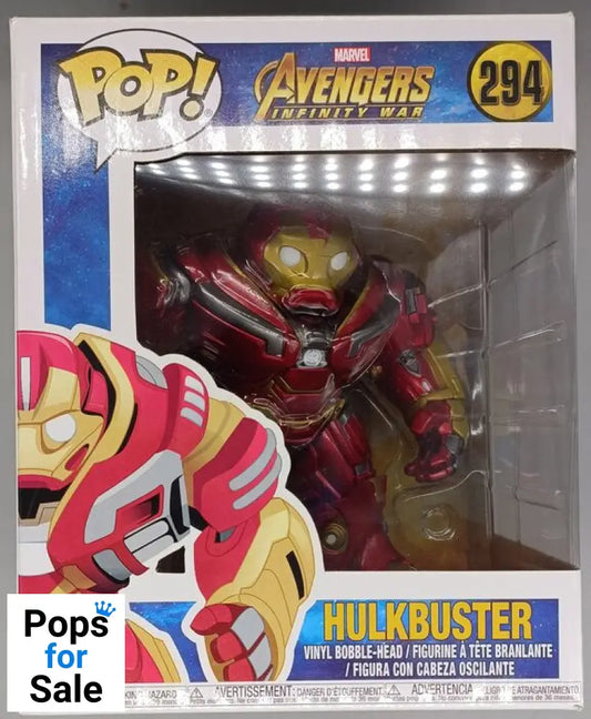 #294 Hulkbuster 6 inch - Marvel Avengers Infinity War Box Damaged Funko POP