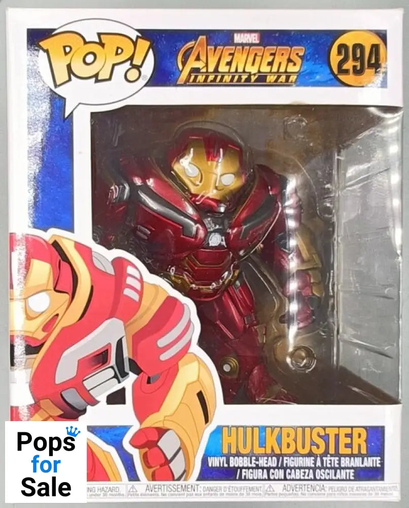 294 Hulkbuster 6 Inch - Marvel Avengers Infinity War Funko Pop