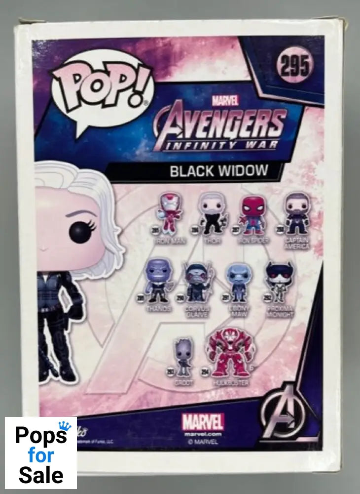 #295 Black Widow - Marvel Avengers Infinity War - Box Damaged Funko POP - PopsforSale.co.uk