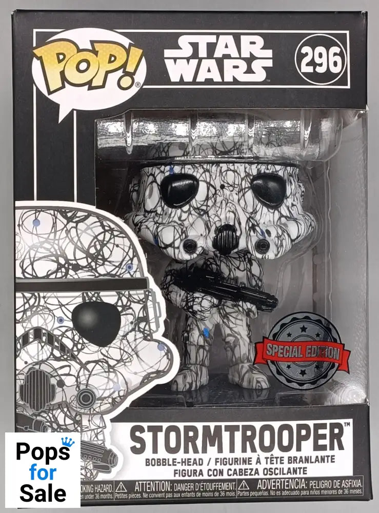 296 Stormtrooper (Futura) - Star Wars - Funko POP - Box Damaged