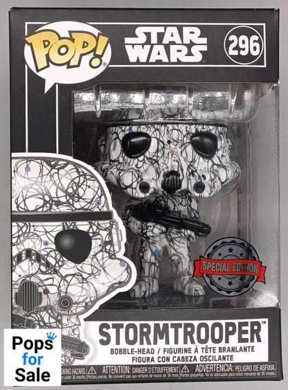 296 Stormtrooper (Futura) - Star Wars - Funko POP - Box Damaged