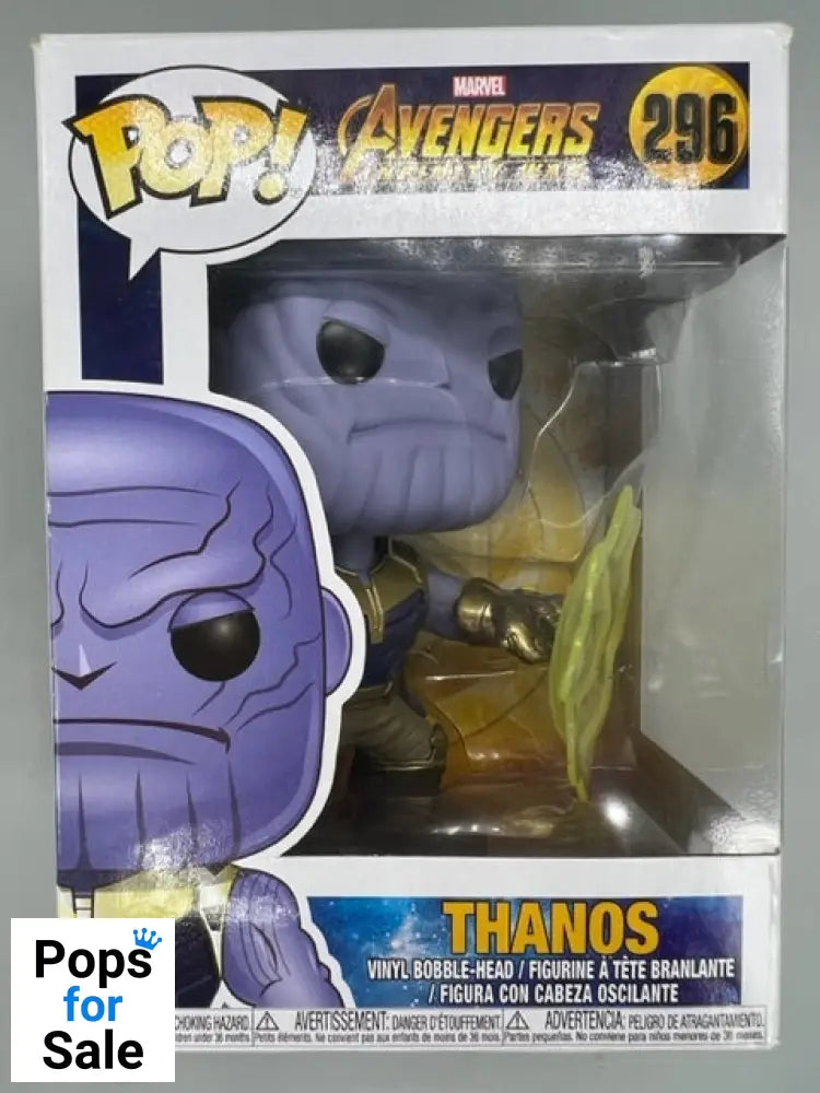 #296 Thanos (Portal) - Marvel Avengers Infinity War Box Damaged Funko POP