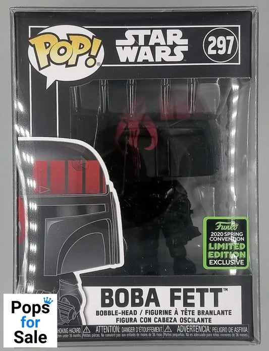 297 Boba Fett (Black) - Star Wars - 2020 Con Funko POP