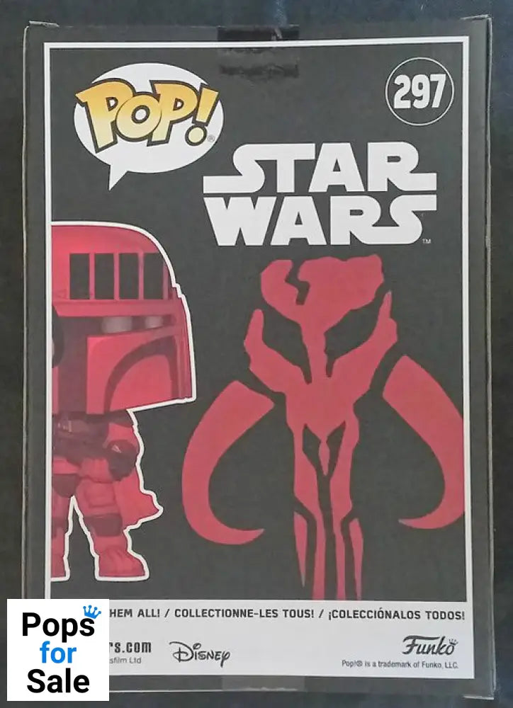 #297 Boba Fett (Burgundy) - 10 Inch - Star Wars Funko POP - PopsforSale.co.uk