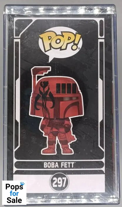 #297 Boba Fett (Burgundy) - Star Wars - Boba Fett UK Exclusive (Standard Size Bobble-Head) Funko POP