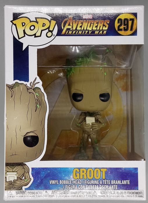 #297 Groot (w/ Game) Marvel Avengers Infinity War Box Damaged Funko POP - PopsforSale.co.uk