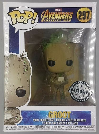 #297 Groot (w/ Game) Marvel Avengers Infinity War Box Damaged Funko POP - PopsforSale.co.uk