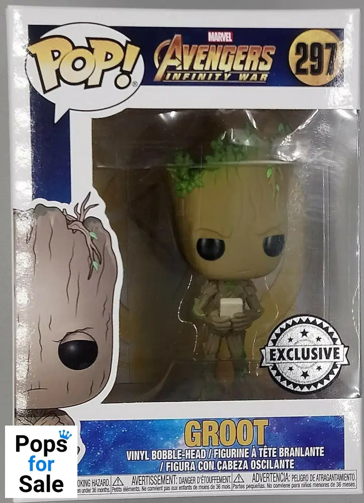 #297 Groot (w/ Game) - Marvel Avengers Infinity War Funko POP