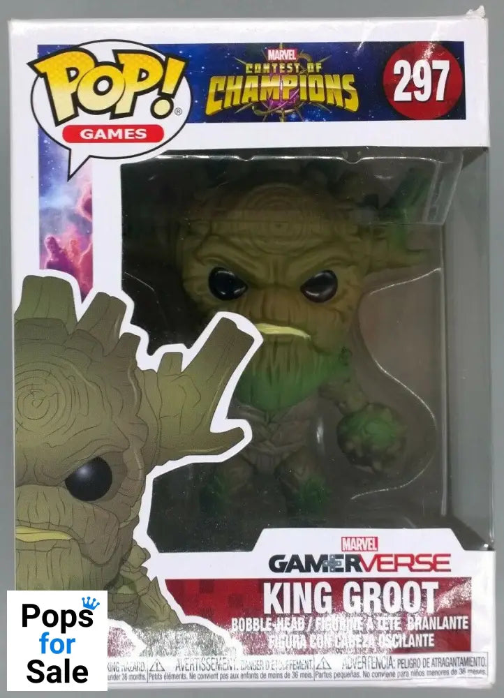 297 King Groot - Marvel Contest of Champions - Box Damaged Funko POP