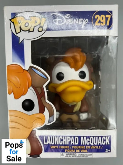 297 Launchpad McQuack - Disney Darkwing Duck- Funko POP - Box Damaged