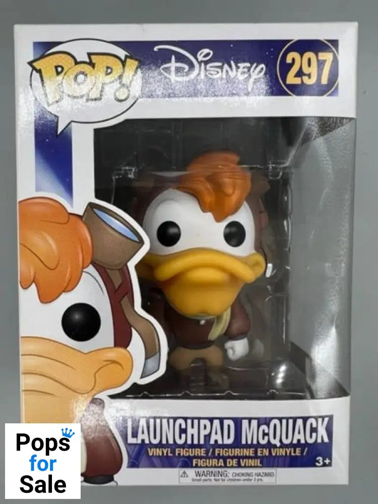 297 Launchpad McQuack - Disney Darkwing Duck- Funko POP - Box Damaged
