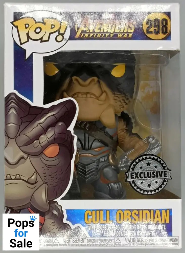 #298 Cull Obsidian - Marvel Avengers Infinity War Box Damaged Funko POP - PopsforSale.co.uk