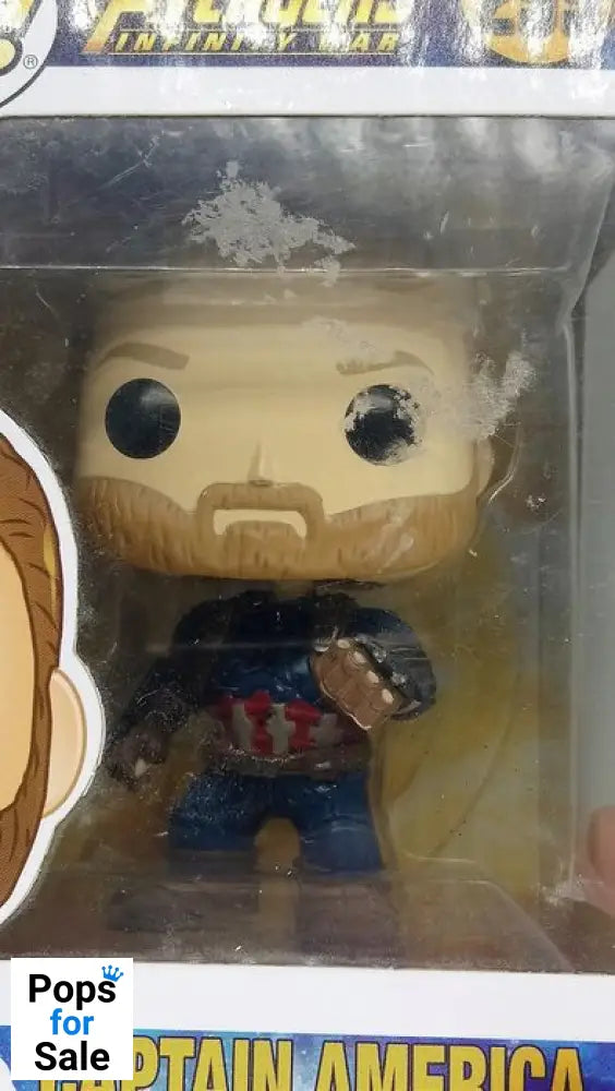 #299 Captain America (Action Pose) Marvel Avenger Box Damaged Funko POP - PopsforSale.co.uk