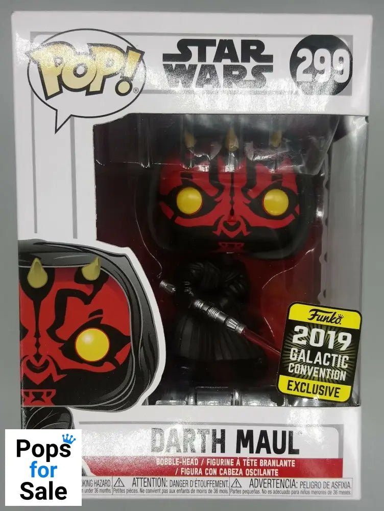 299 Darth Maul (Hooded) - Star Wars - 2019 Con Funko POP