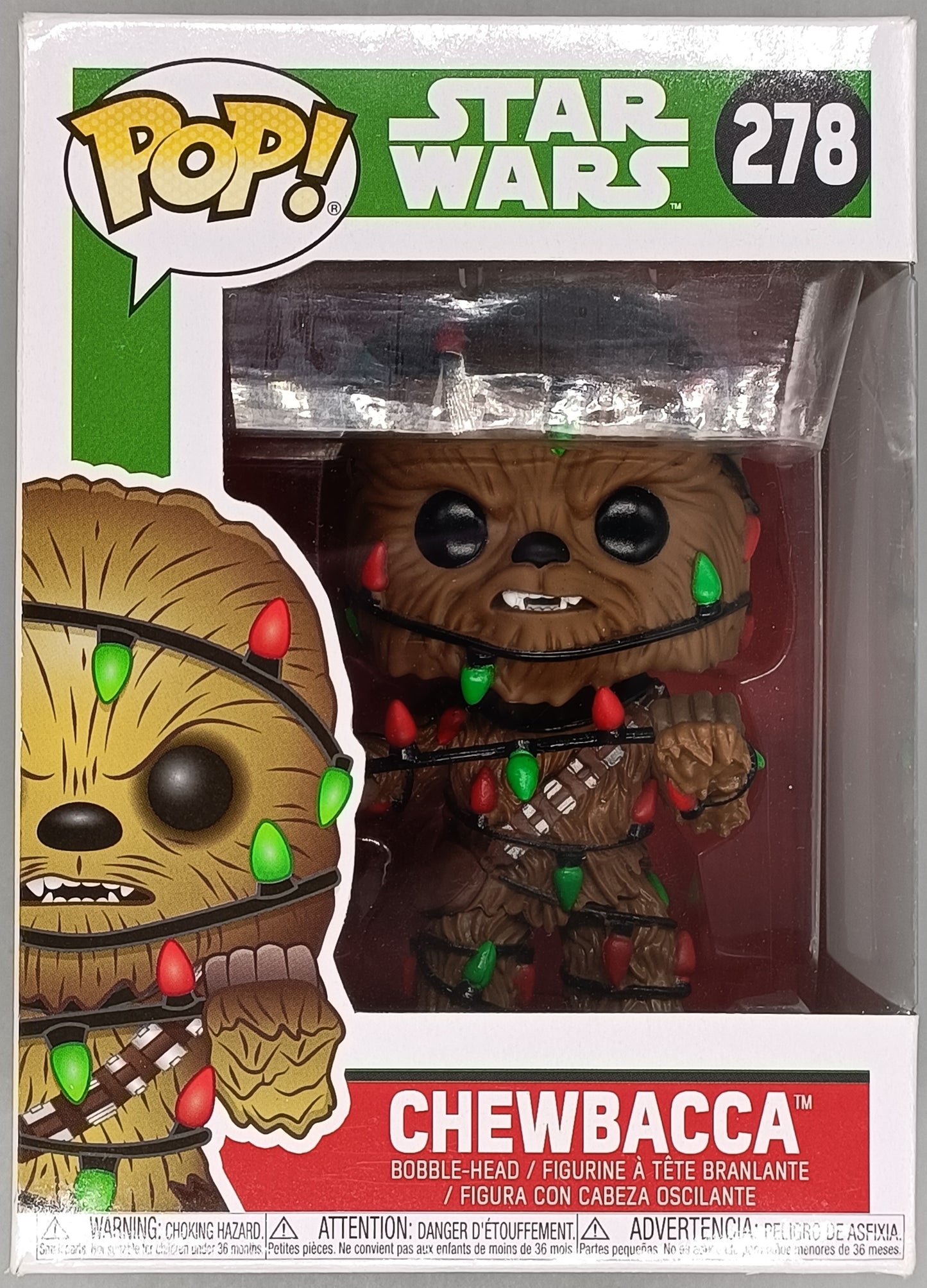 #278 Chewbacca (w/ Lights) Star Wars - Holiday - Box Damaged Funko POP