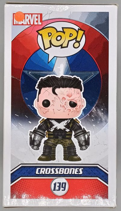 #139 Crossbones (Unmasked) Marvel Captain America Box Damaged Funko POP