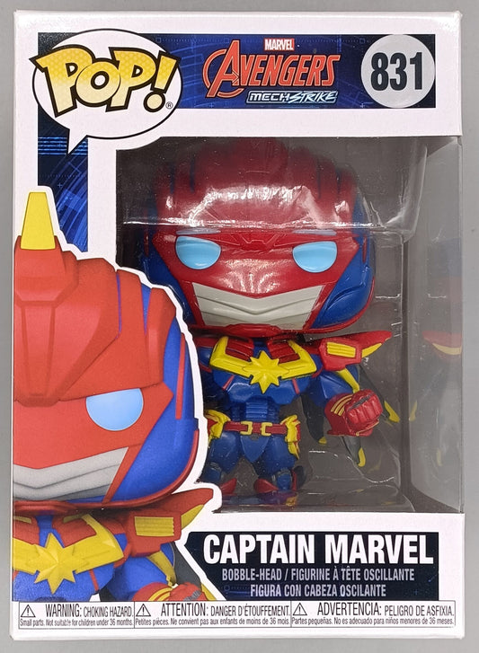 831 Captain Marvel - Marvel Mech Strike - Funko POP - Box Damaged