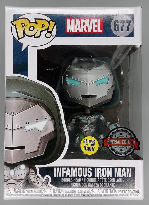 #677 Infamous Iron Man - Glow - Marvel - 30-000pc LE Funko POP