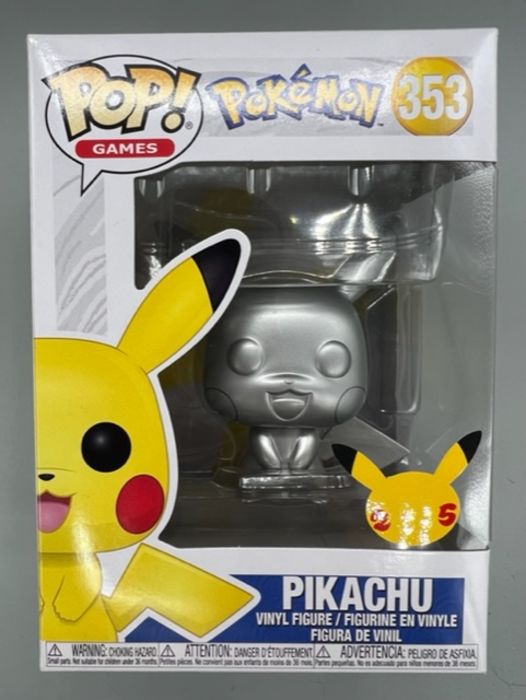 #353 Pikachu (Silver) - Metallic - Pokemon - Box Damaged Funko POP
