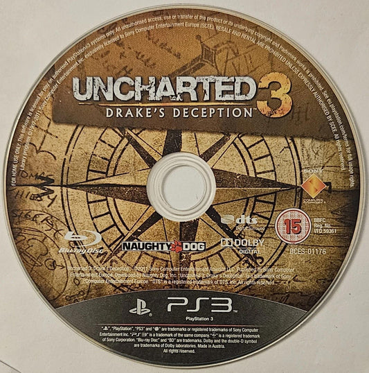 Uncharted 3: Drakes Deception for Playstation 3 (PS3) - [Just Disc]