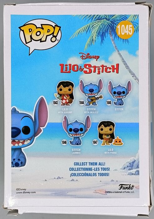 1045 Stitch (Smiling Seated) - Disney Lilo & Stitch - Box Damaged Funko POP