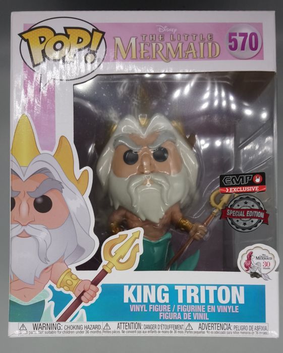 570 King Triton - 6 Inch - Disney The Little Mermaid Funko POP
