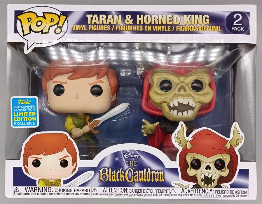 [2 Pack] Taran & Horned King - Disney The Black Cauldron 2019 Con Funko POP