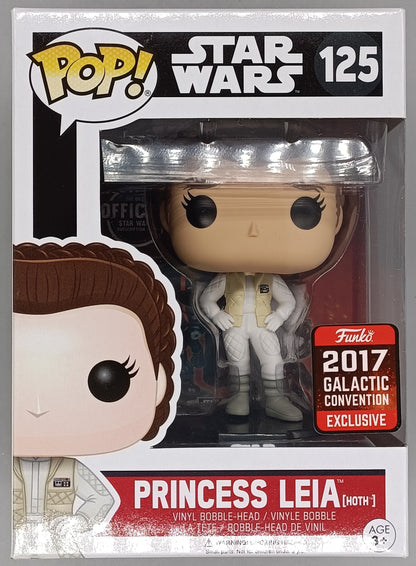 #125 Princess Leia (Hoth) - Star Wars - 2017 Con Box Damaged Funko POP