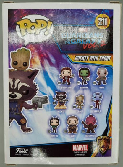 #211 Rocket with Groot Marvel MCC Guardians of the Galaxy 2 Funko POP